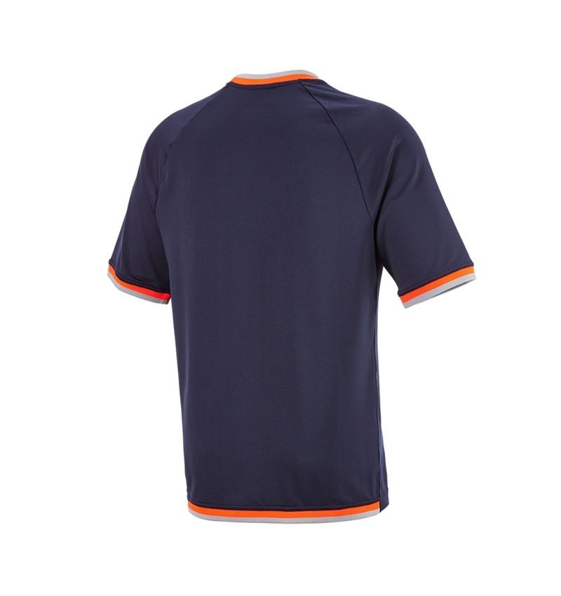 Odevy: Funkčné tričko e.s.ambition + tmavomodrá/výstražná oranžová 9