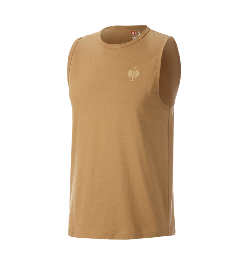 Odevy: Atletické tričko e.s.iconic + mandľovo hnedá