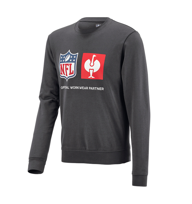 Spolupráce: NFL Sweatshirt cotton + karbónová sivá 4