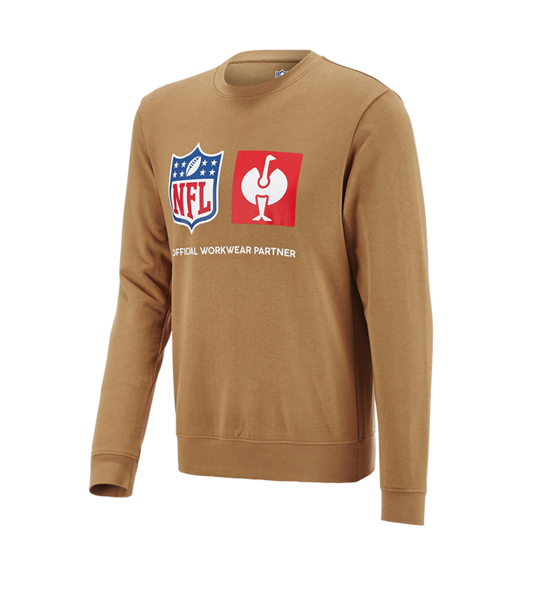 Odevy: NFL Sweatshirt cotton + mandľovo hnedá 3