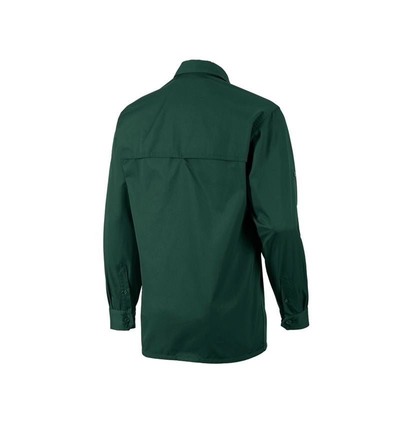 Tričká, pulóvre a košele: Pracovná košeľa e.s.classic, dlhý rukáv + zelená 1