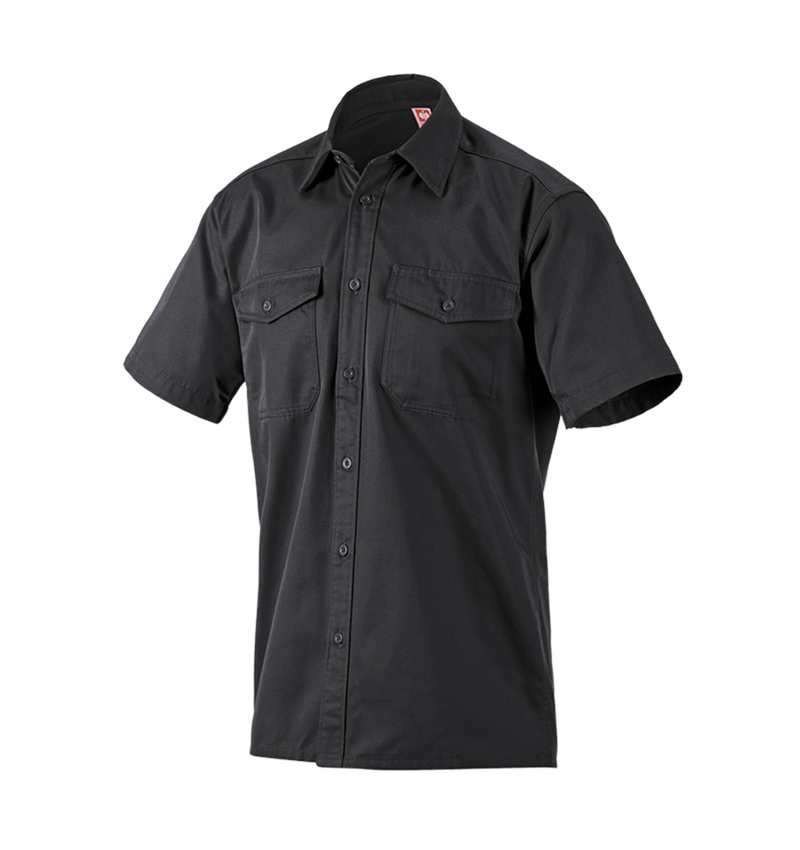 Tričká, pulóvre a košele: Pracovná košeľa e.s.classic, krátky rukáv + čierna 2