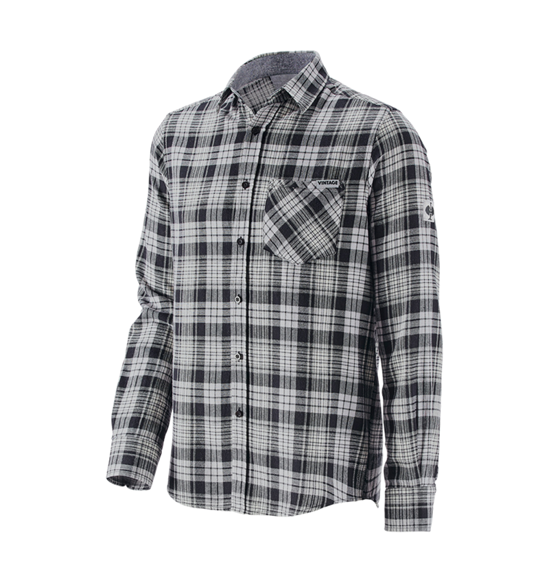 Tričká, pulóvre a košele: Károvaná košeľa e.s.vintage + čierna károvaná 2