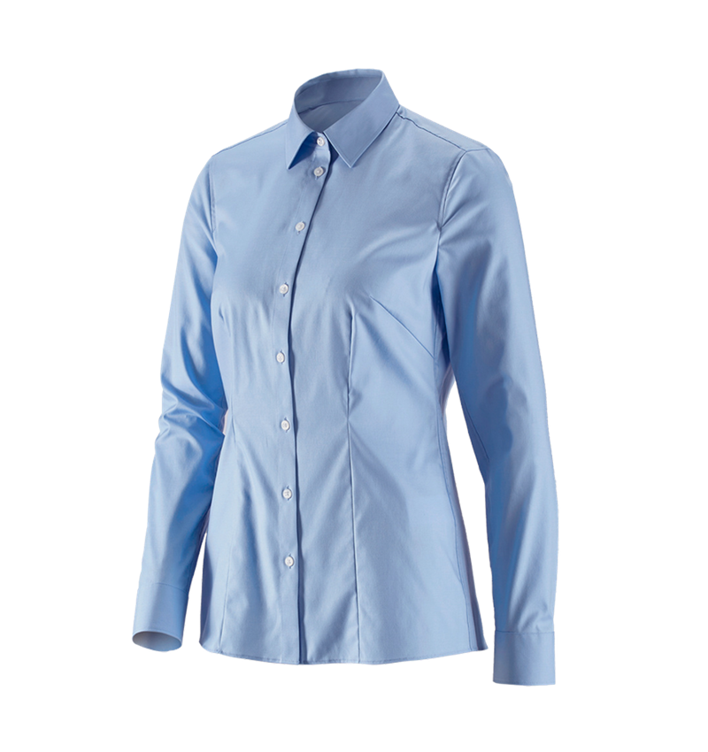 Tričká, pulóvre a košele: Obchodná blúza e.s. cotton stretch,dámsky reg. fit + mrazivá modrá 2