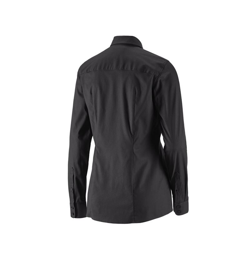 Tričká, pulóvre a košele: Obchodná blúza e.s. cotton stretch,dámsky reg. fit + čierna 3