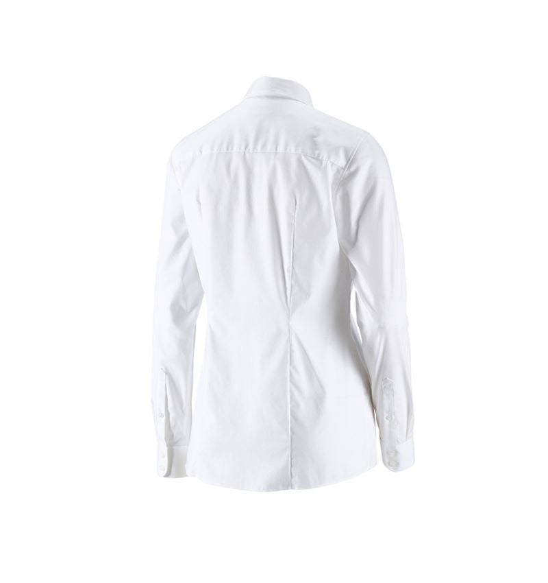 Tričká, pulóvre a košele: Obchodná blúza e.s. cotton stretch,dámsky reg. fit + biela 3