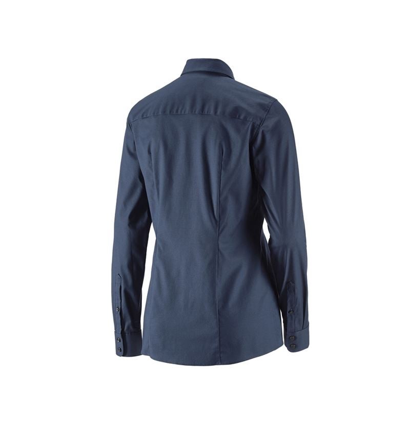 Tričká, pulóvre a košele: Obchodná blúza e.s. cotton stretch,dámsky reg. fit + tmavomodrá 3