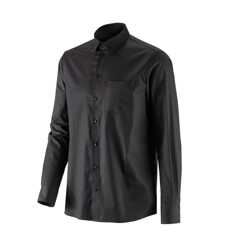 Tričká, pulóvre a košele: Obchodná košeľa e.s. cotton stretch, comfort fit + čierna 4
