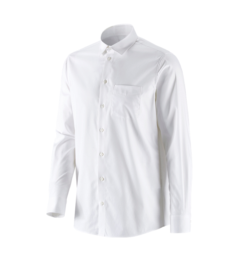 Témy: Obchodná košeľa e.s. cotton stretch, comfort fit + biela 4