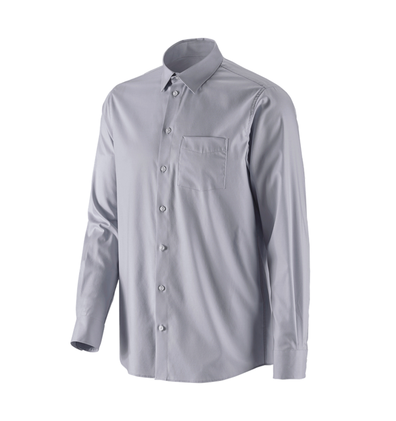 Tričká, pulóvre a košele: Obchodná košeľa e.s. cotton stretch, comfort fit + hmlová sivá 5