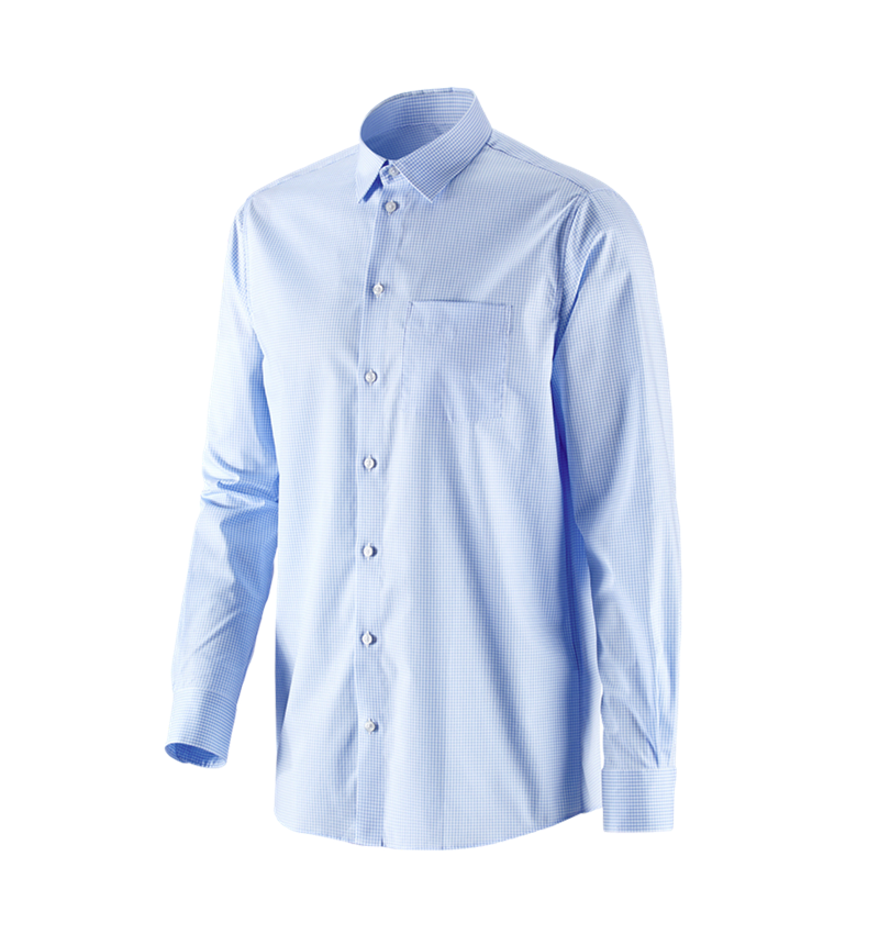 Témy: Obchodná košeľa e.s. cotton stretch, comfort fit + mrazivá modrá károvaná 4