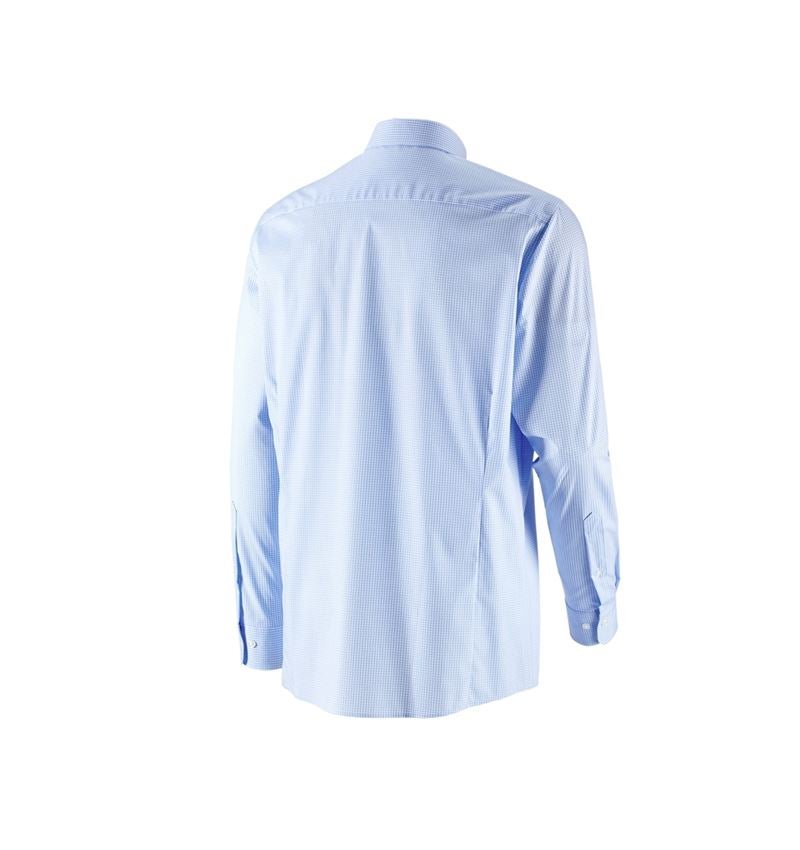 Tričká, pulóvre a košele: Obchodná košeľa e.s. cotton stretch, comfort fit + mrazivá modrá károvaná 5