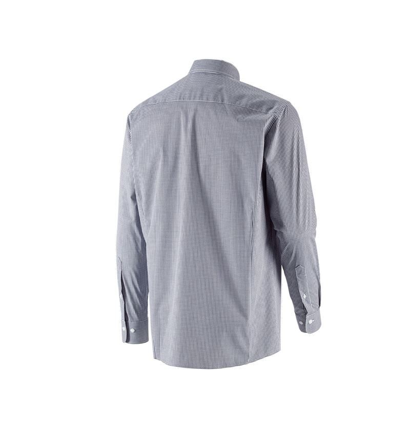 Témy: Obchodná košeľa e.s. cotton stretch, comfort fit + tmavomodrá károvaná 5