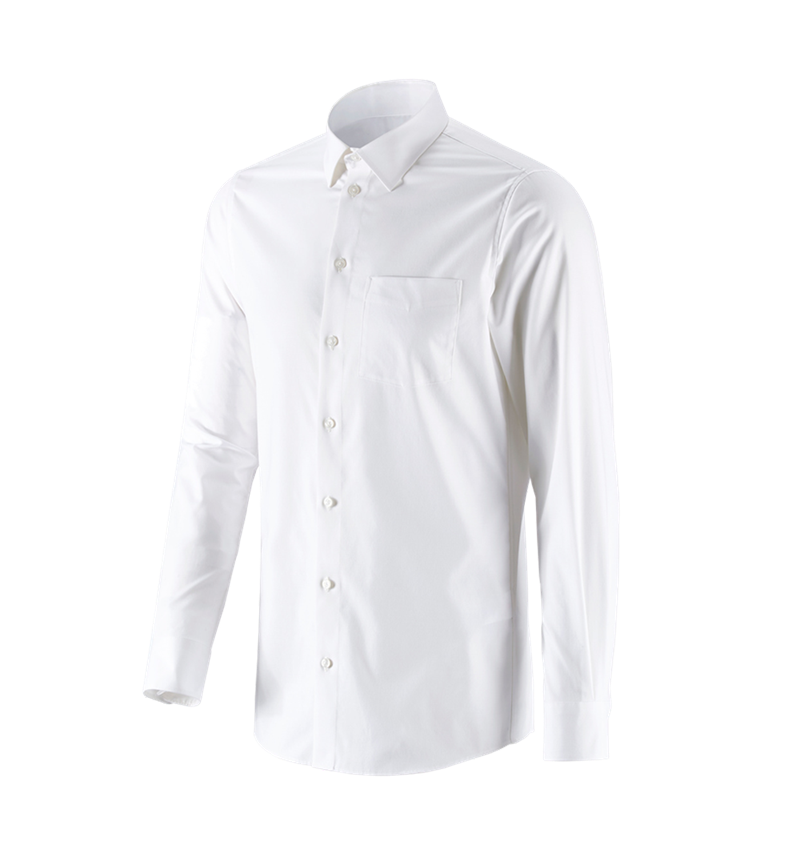 Tričká, pulóvre a košele: Obchodná košeľa e.s. cotton stretch, slim fit + biela 4