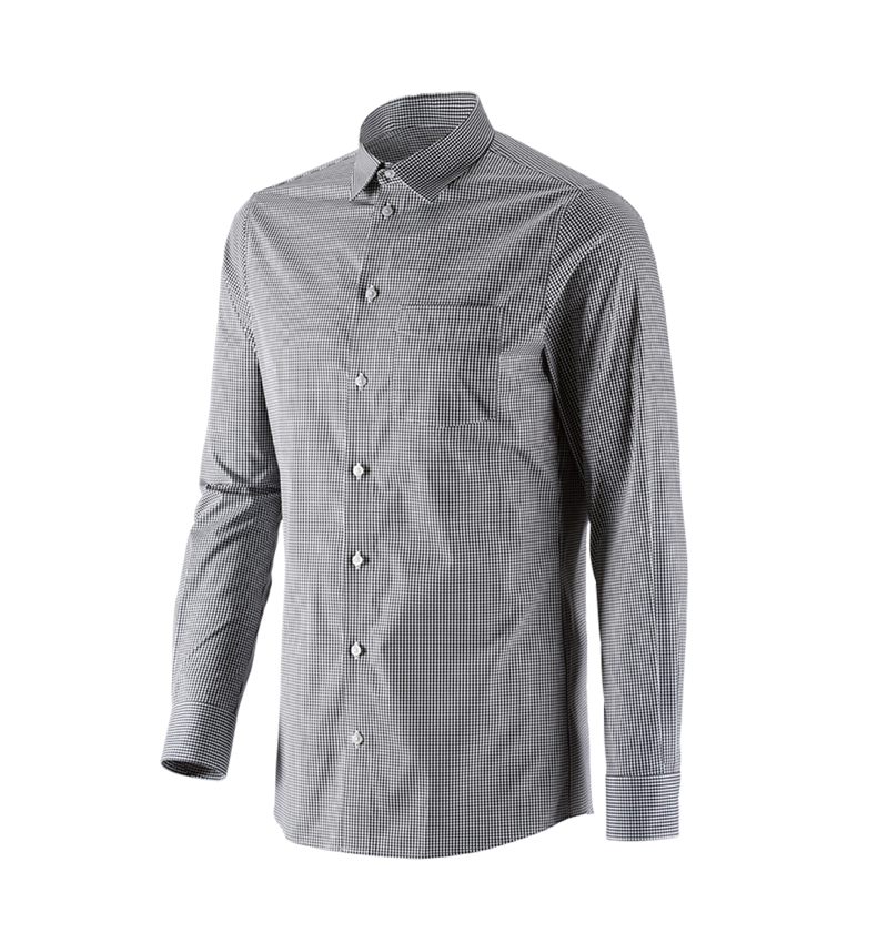 Tričká, pulóvre a košele: Obchodná košeľa e.s. cotton stretch, slim fit + čierna károvaná 5