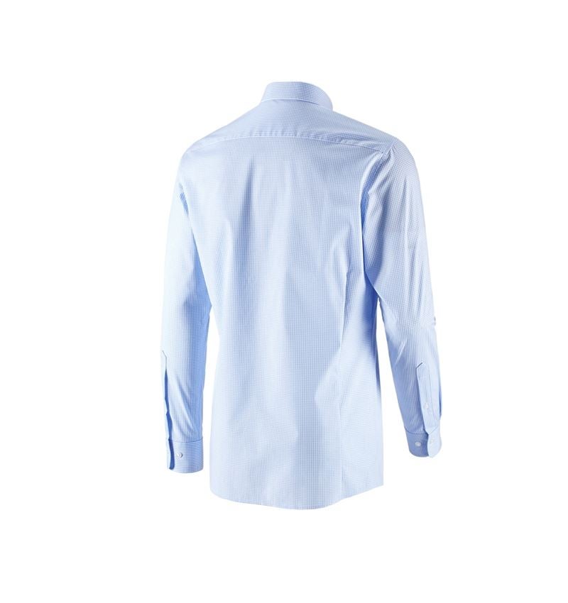 Tričká, pulóvre a košele: Obchodná košeľa e.s. cotton stretch, slim fit + mrazivá modrá károvaná 5