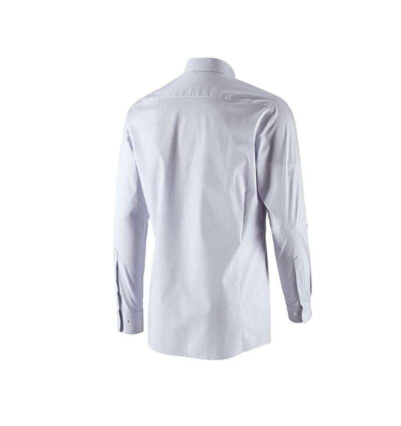 Tričká, pulóvre a košele: Obchodná košeľa e.s. cotton stretch, slim fit + hmlová sivá károvaná 3