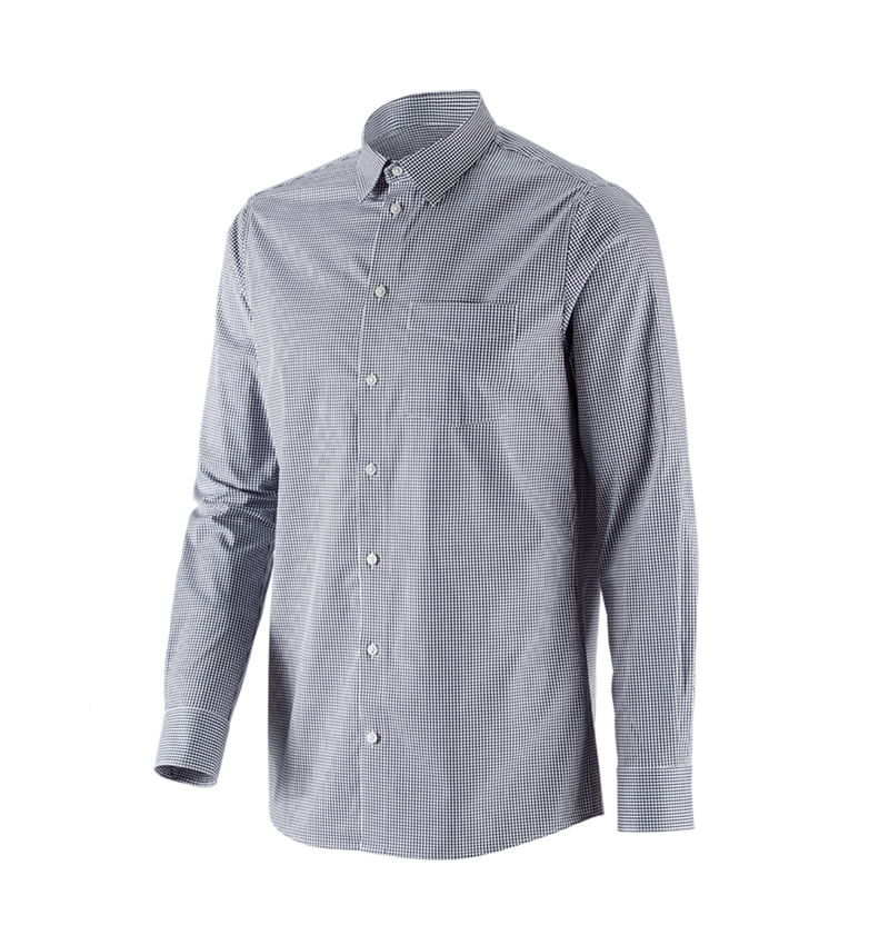 Tričká, pulóvre a košele: Obchodná košeľa e.s. cotton stretch, regular fit + tmavomodrá károvaná 4