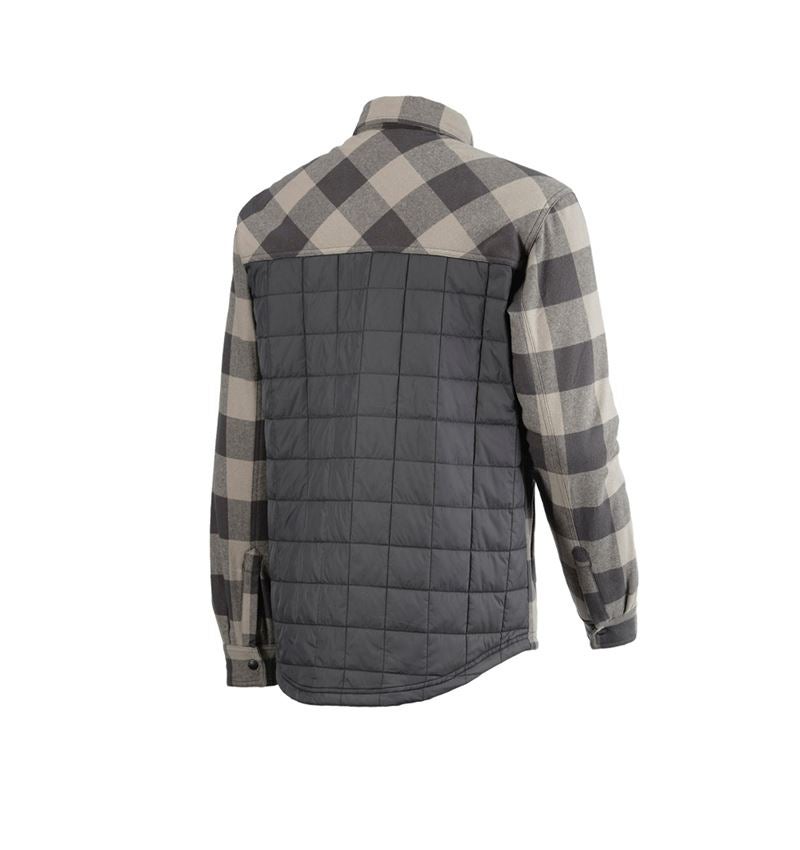 Tričká, pulóvre a košele: Károvaná košeľa Allseason e.s.iconic + delfínovo sivá/karbónová sivá 7