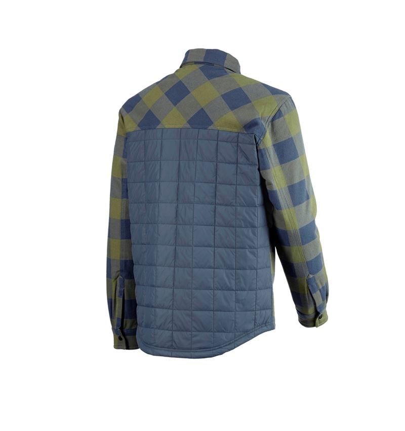 Tričká, pulóvre a košele: Károvaná košeľa Allseason e.s.iconic + horská zelená/oxidová modrá 6