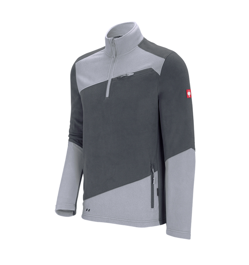 Tričká, pulóvre a košele: Flísový sveter e.s.motion 2020 + antracitová/platinová 2