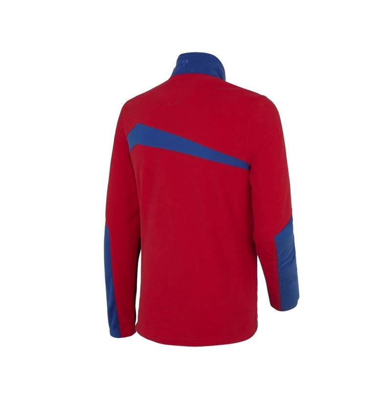 Tričká, pulóvre a košele: Flísový sveter e.s.motion 2020 + ohnivá červená/nevadzovo modrá 3