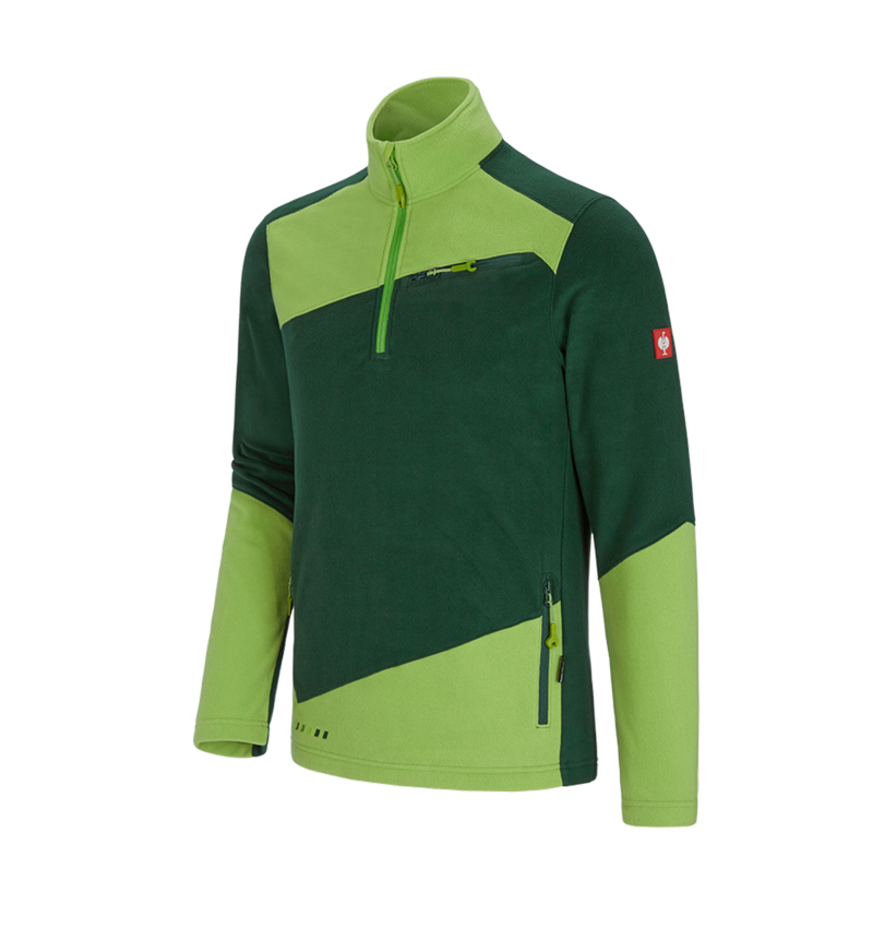 Tričká, pulóvre a košele: Flísový sveter e.s.motion 2020 + zelená/morská zelená 2