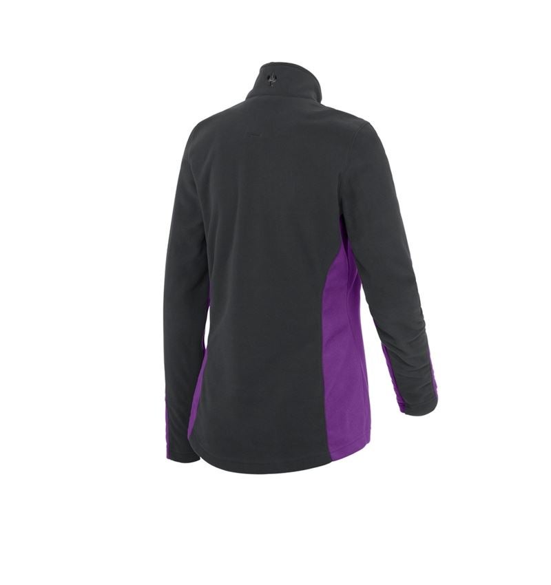 Tričká, pulóvre a košele: Flísový sveter e.s.motion 2020, dámsky + fialová/grafitová 3