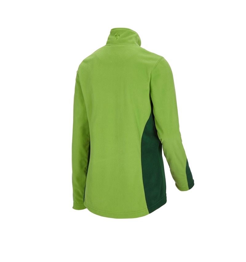 Tričká, pulóvre a košele: Flísový sveter e.s.motion 2020, dámsky + zelená/morská zelená 3