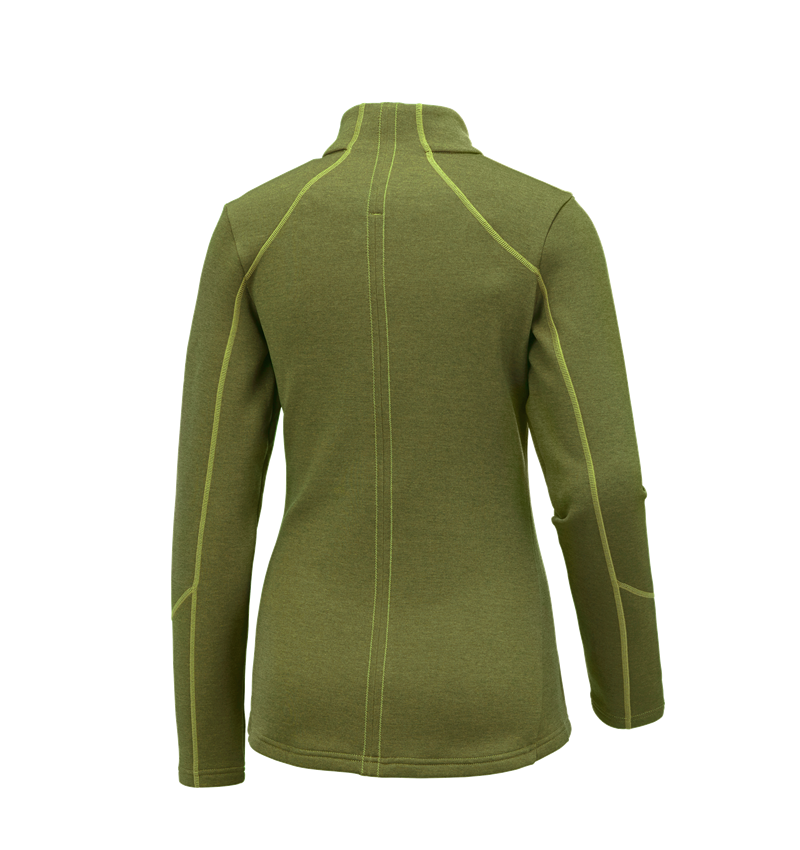 Tričká, pulóvre a košele: Funkčná mikina e.s. melange, dámska + májová zelená melanž 1