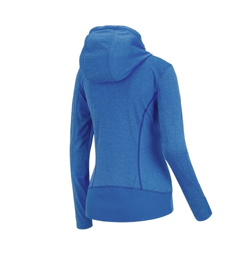 Tričká, pulóvre a košele: Funkčná bunda s kapucňou e.s. stripe, dámska + enciánová modrá 2