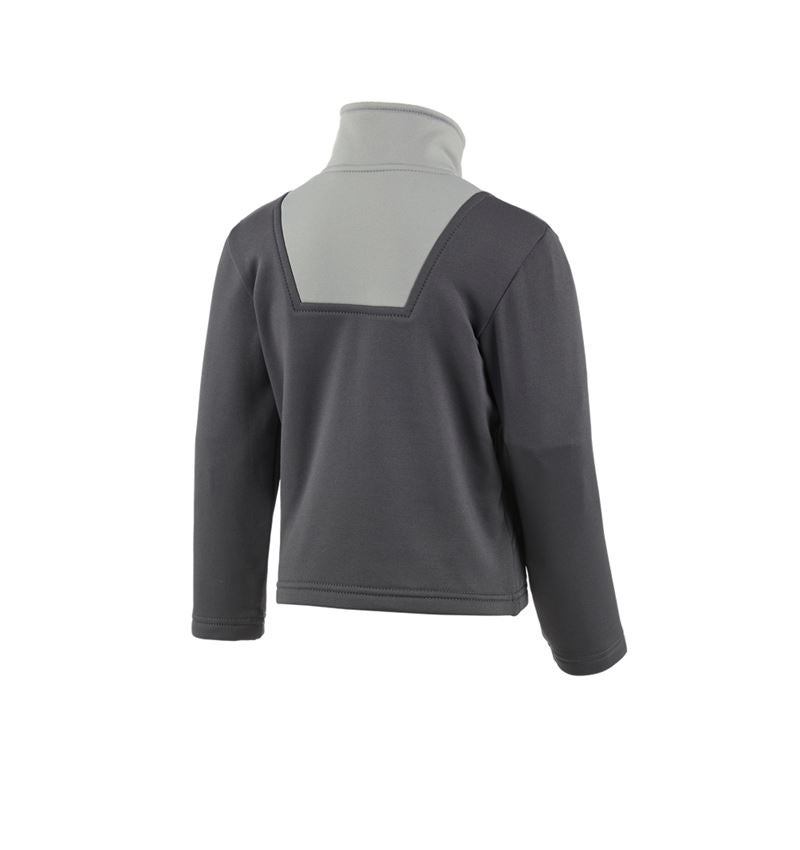 Tričká, pulóvre a košele: Termo strečový funkčný sveter e.s.concrete, detský + antracitová/perlová sivá 3