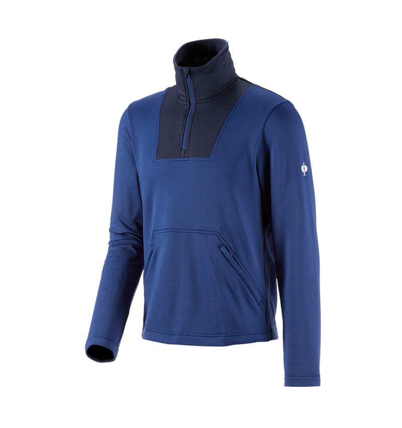 Tričká, pulóvre a košele: Funkčný sveter e.s. termo stretch e.s.concrete + alkalická modrá/tmavomodrá 3