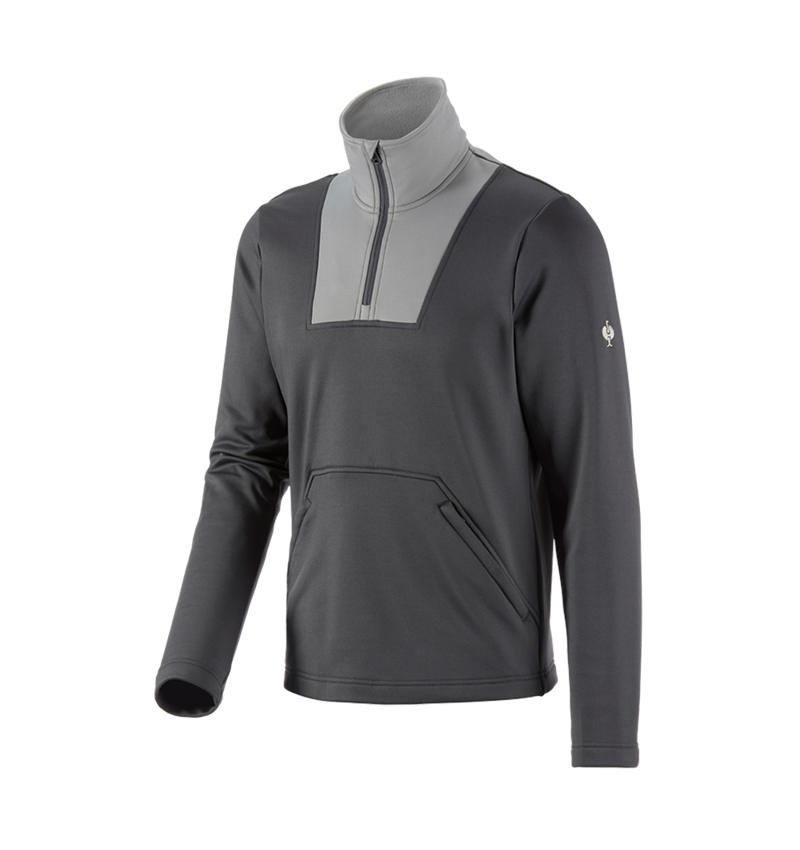 Tričká, pulóvre a košele: Funkčný sveter e.s. termo stretch e.s.concrete + antracitová/perlová sivá 2
