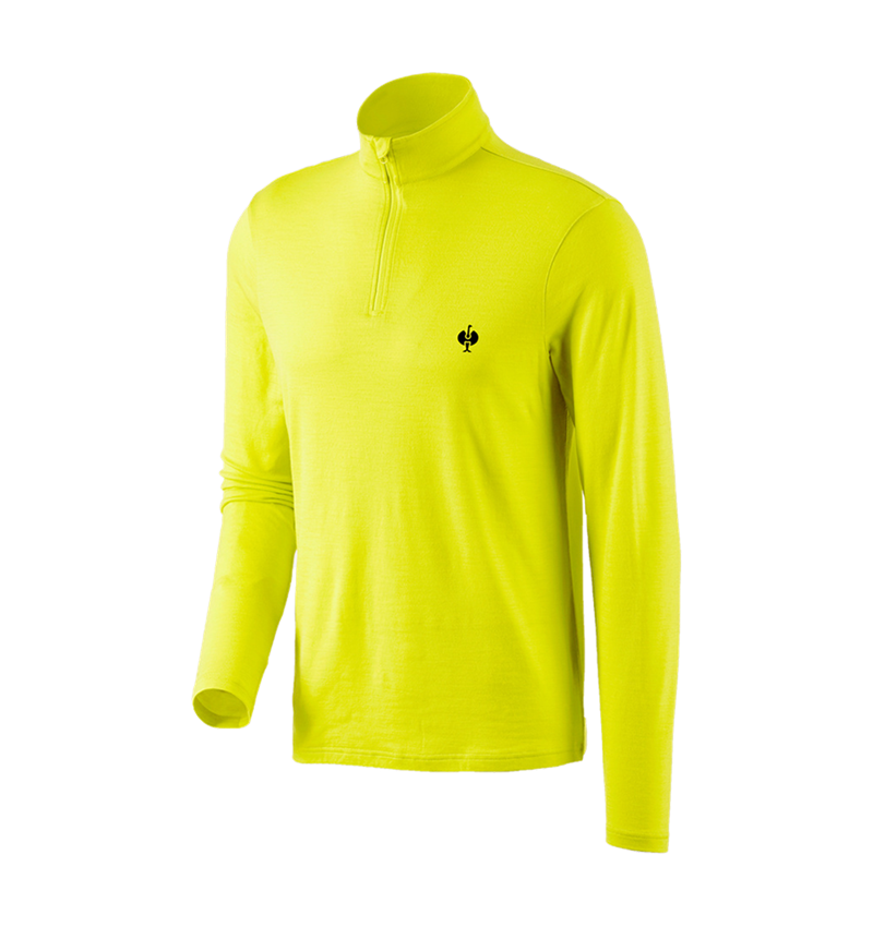 Tričká, pulóvre a košele: Sveter Merino e.s.trail + acidová žltá/čierna 2