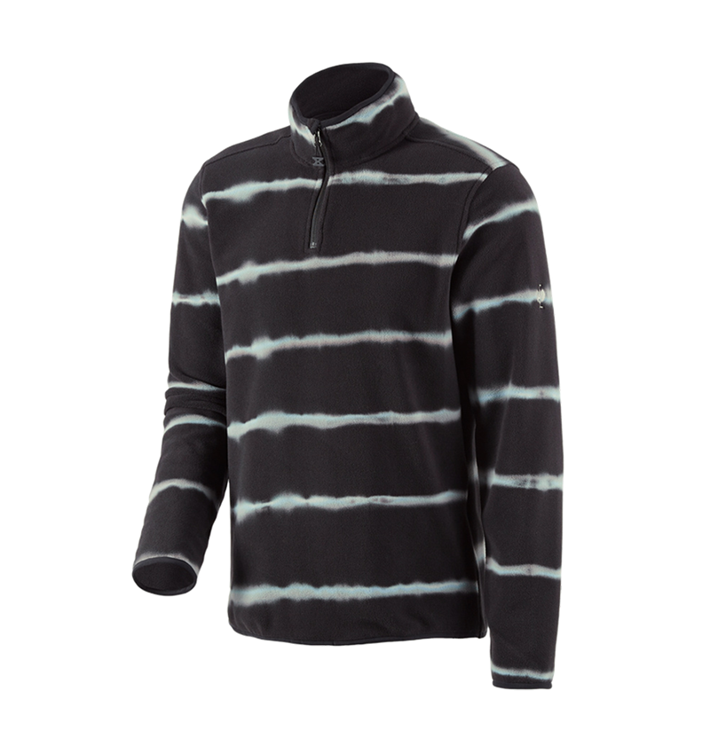 Tričká, pulóvre a košele: Flísový sveter tie-dye e.s.motion ten + oxidová čierna/magnetická sivá 2