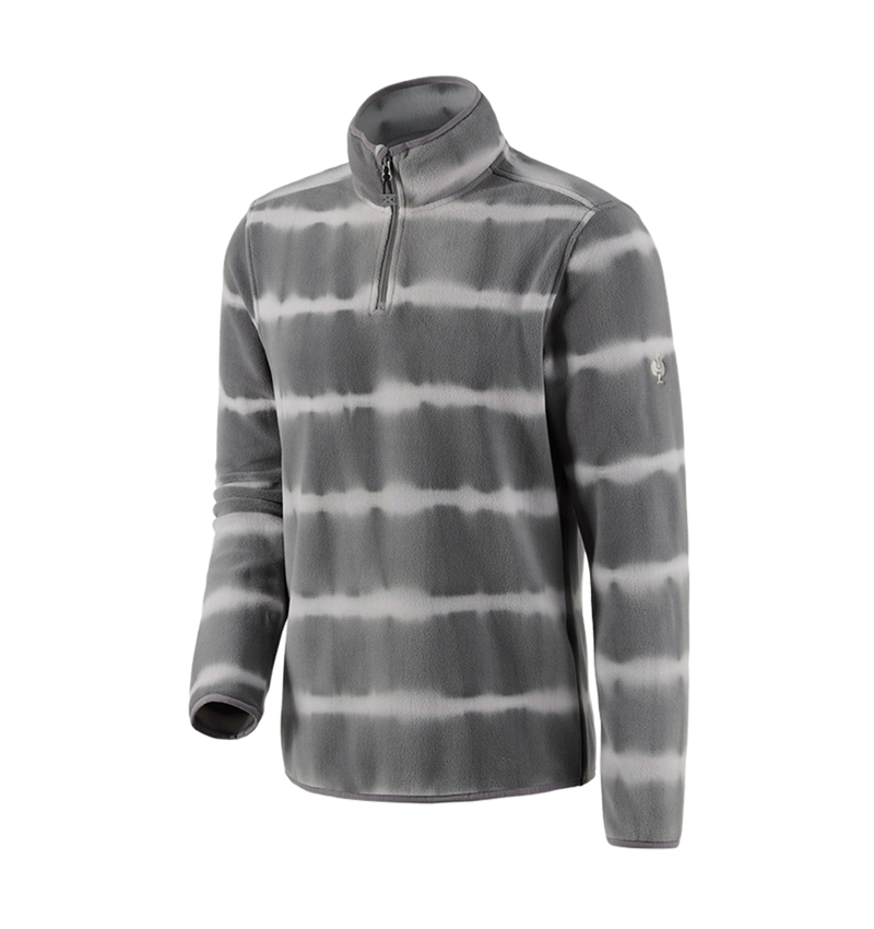 Témy: Flísový sveter tie-dye e.s.motion ten + granitová/opálová sivá 2