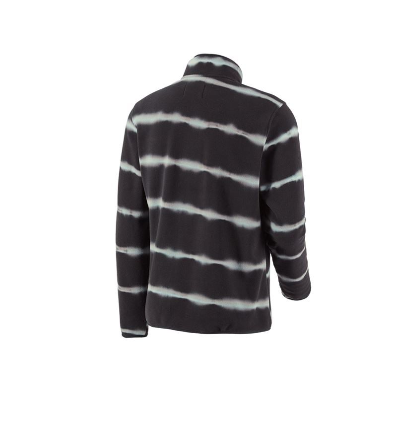 Tričká, pulóvre a košele: Flísový sveter tie-dye e.s.motion ten + oxidová čierna/magnetická sivá 3