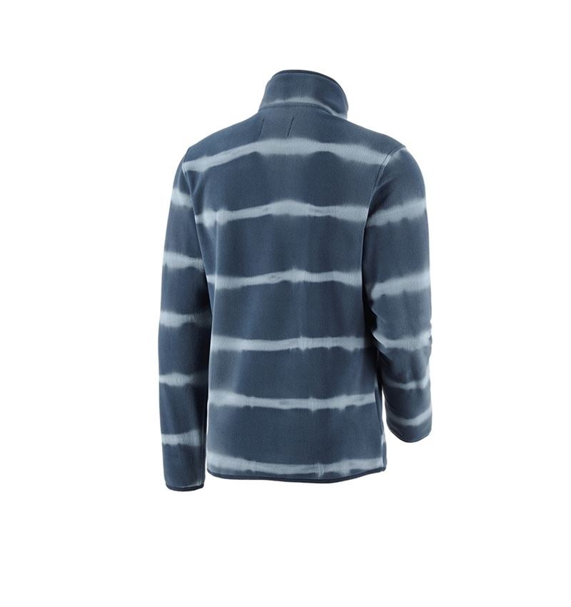 Tričká, pulóvre a košele: Flísový sveter tie-dye e.s.motion ten + bridlicová modrá/dymová modrá 4
