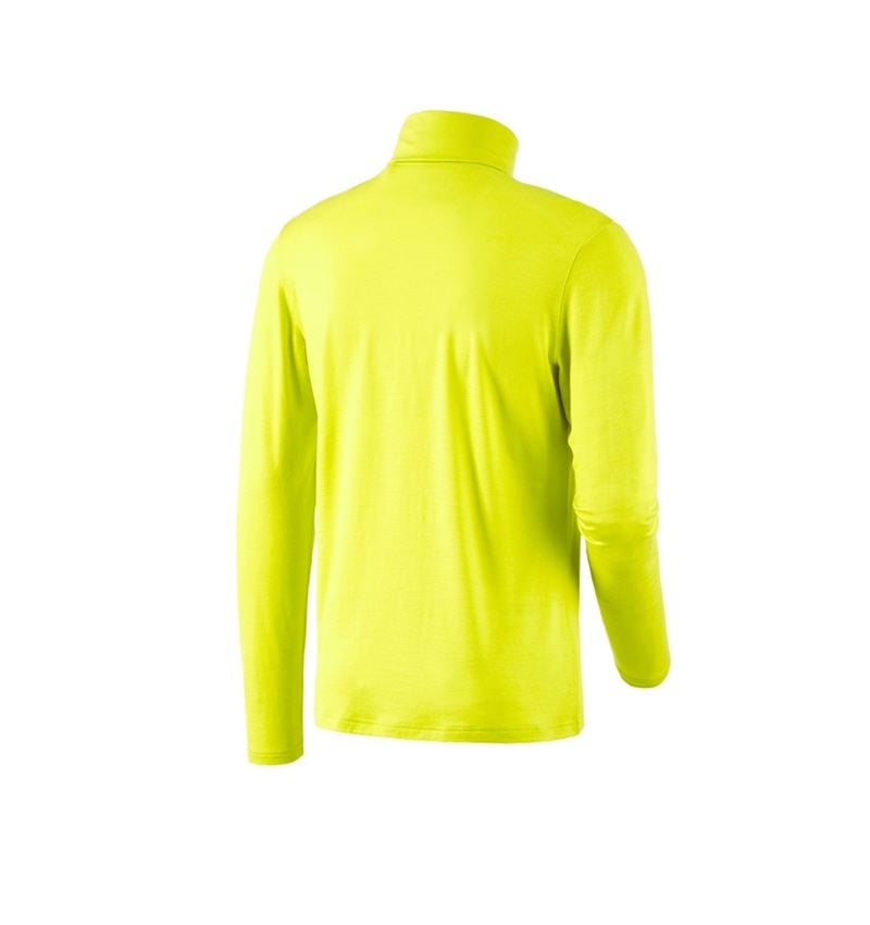 Tričká, pulóvre a košele: Rolák z merino vlny e.s.trail + acidová žltá/čierna 4