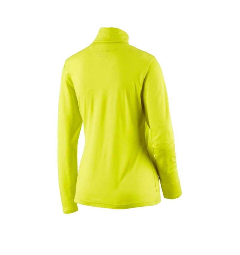 Tričká, pulóvre a košele: Rolák z merino vlny e.s.trail, dámska + acidová žltá/čierna 4
