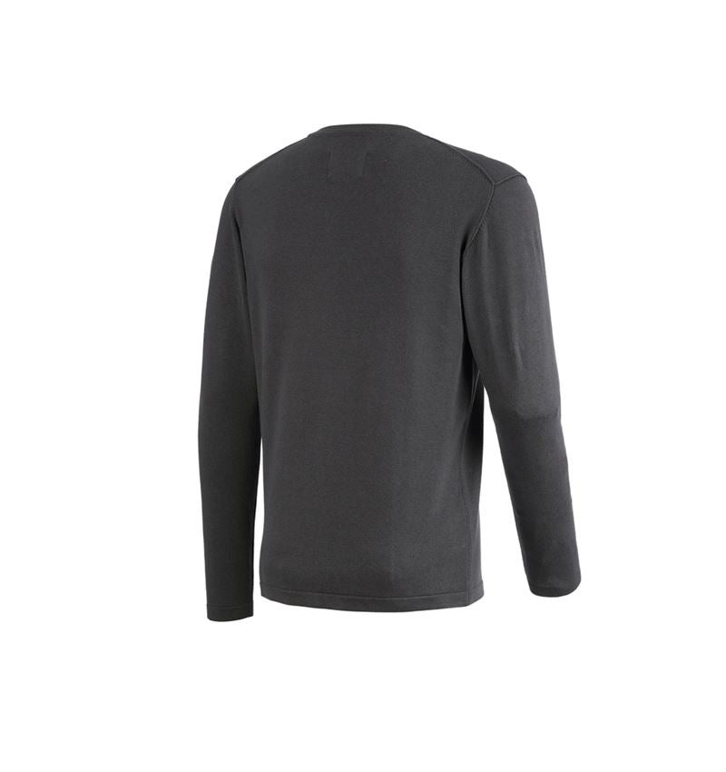 Tričká, pulóvre a košele: Úpletový sveter e.s.iconic + karbónová sivá 9