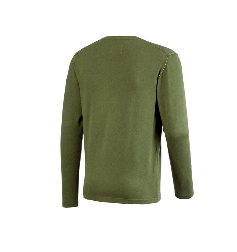 Tričká, pulóvre a košele: Úpletový sveter e.s.iconic + horská zelená 8