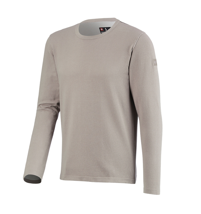 Tričká, pulóvre a košele: Úpletový sveter e.s.iconic + delfínovo sivá 7