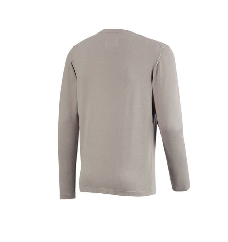 Tričká, pulóvre a košele: Úpletový sveter e.s.iconic + delfínovo sivá 8