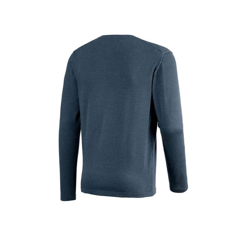 Tričká, pulóvre a košele: Úpletový sveter e.s.iconic + oxidová modrá 9