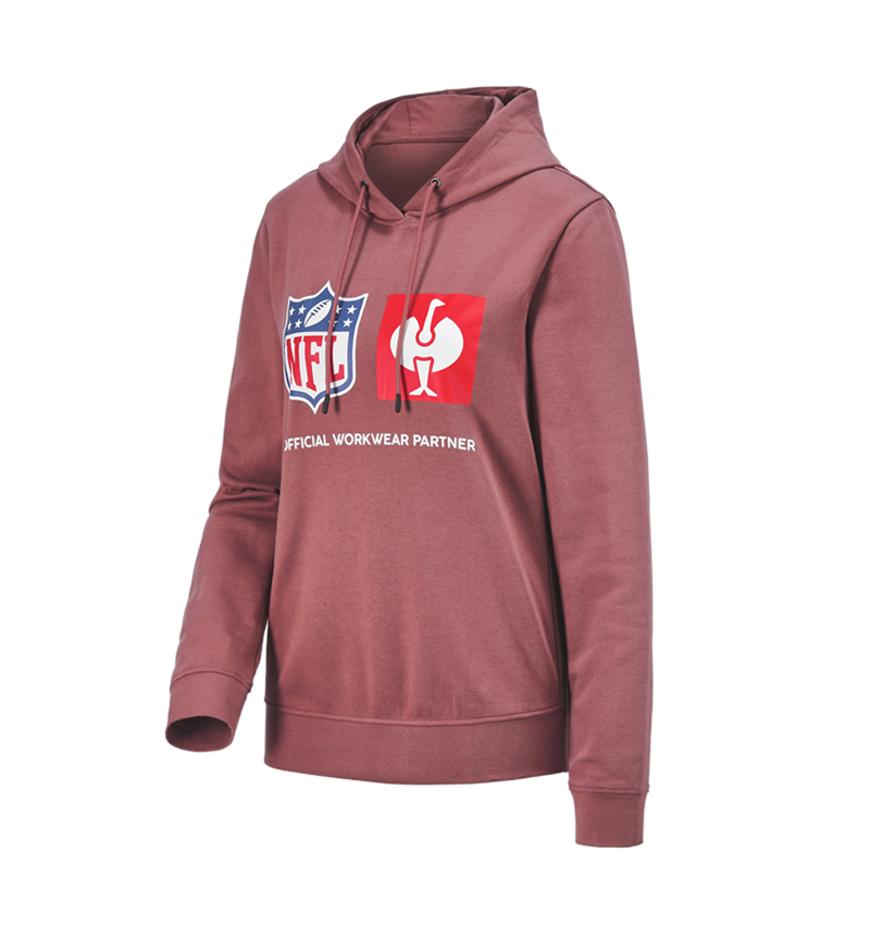 Spolupráce: NFL Hoodie cotton, ladies + oxidová červená 7