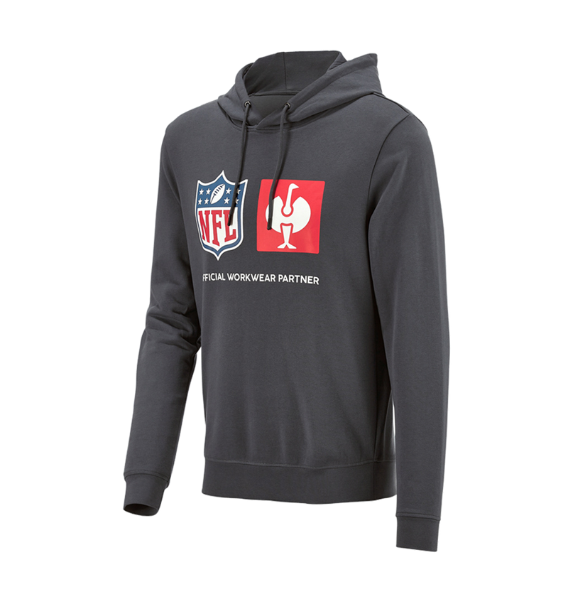 Spolupráce: NFL Hoodie cotton + karbónová sivá 5