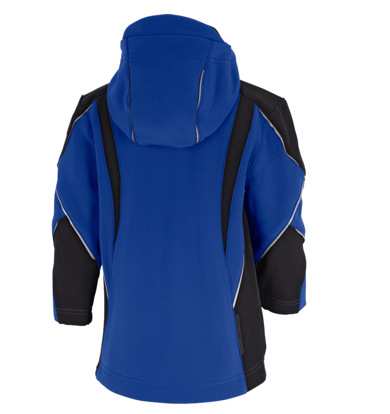 Bundy: Softshellová bunda e.s.vision, detská + nevadzovo modrá/čierna 1