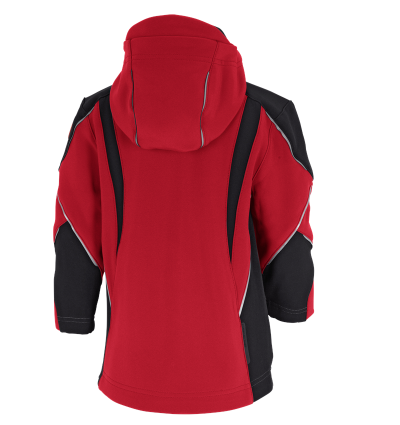 Bundy: Softshellová bunda e.s.vision, detská + červená/čierna 1